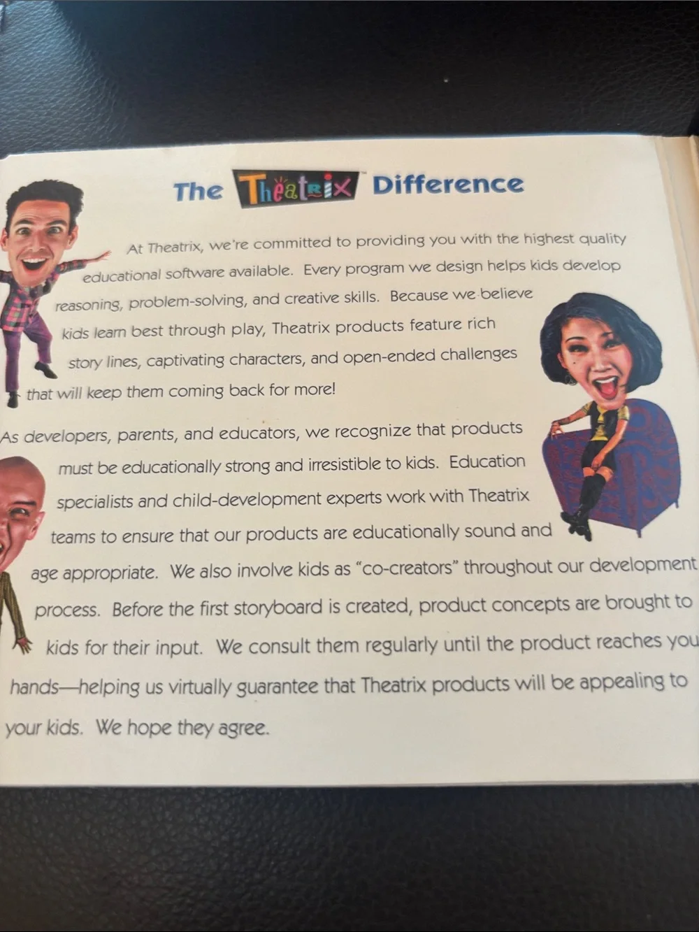 CD-ROM titled Math Heads, developed by Theatrix Interactive